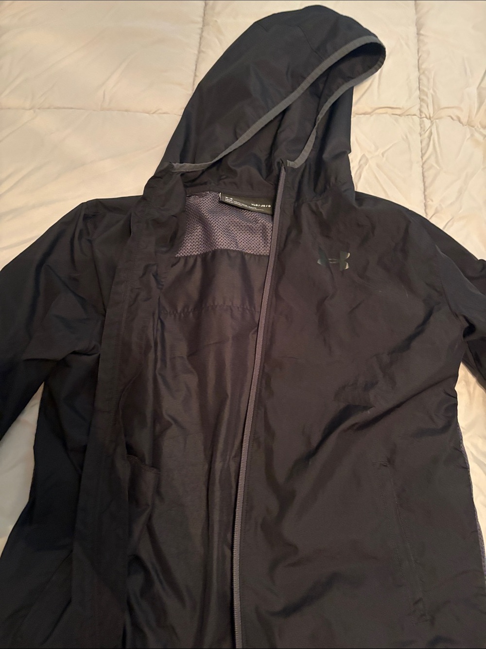 Under Armour Black Men's Hooded Windbreaker Jacket